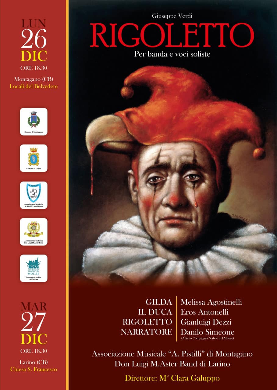 Rigoletto: 26 e 27 dicembre 2022